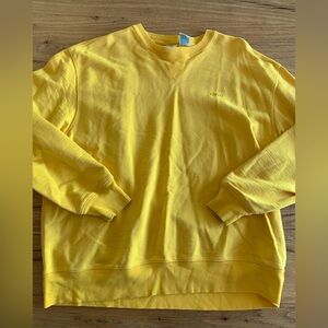 IZOD Crew Neck Sweatshirt  Long Sleeve Yellow‎ Women’s Large Preloved